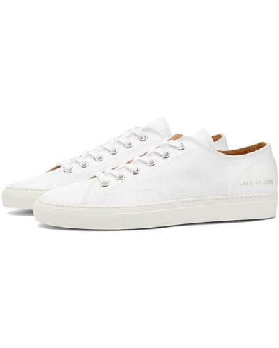 Common Projects By Common Projects Tournament Canvas Low Trainers - White