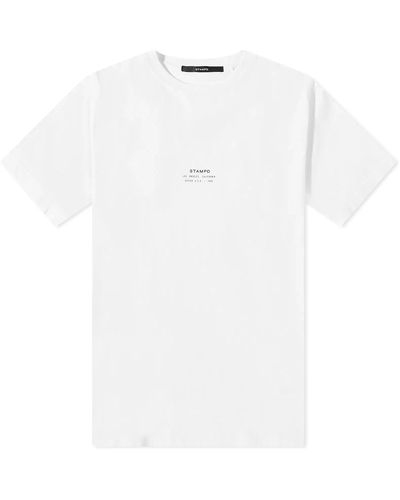 Stampd Stacked Perfect Logo T-shirt - White