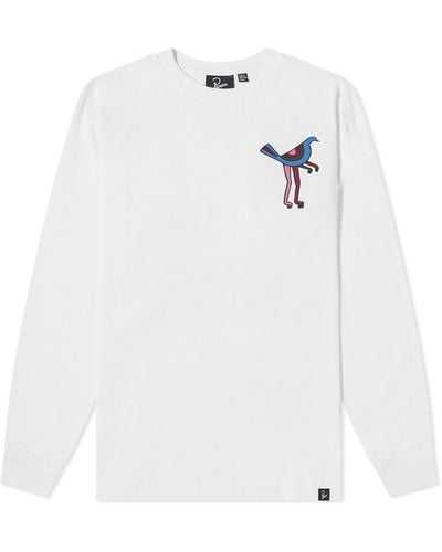 by Parra Wine & Books Long Sleeve T-shirt - White