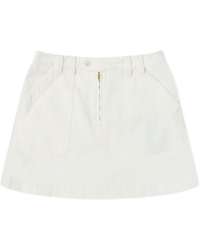 A.P.C. Sarah Denim Mini Skirt - White
