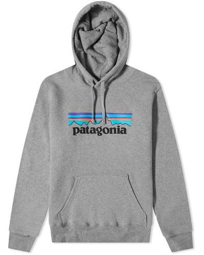 Patagonia P-6 Logo Uprisal Hoodie - Grey