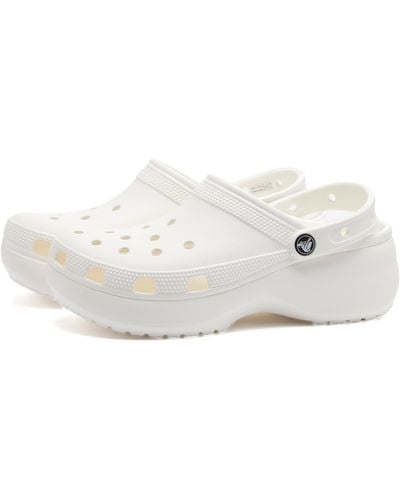 Crocs™ Classic Platform Lined Clog White Size 8 Uk