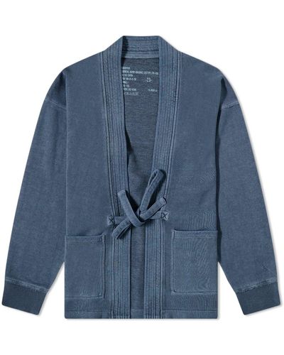 Maharishi Hemp Organic Sweat Kimono - Blue