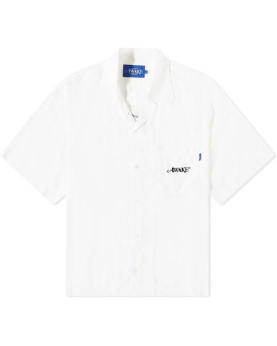 AWAKE NY Dice Rayon Camp Shirt - White