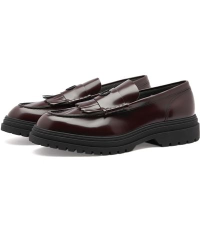 Fred Perry Leather Loafer - Black
