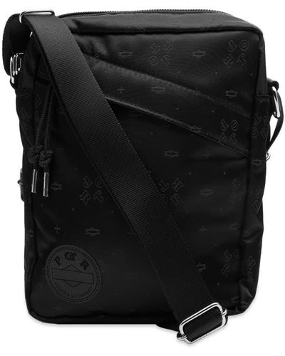 Porter-Yoshida and Co Monogram Vertical Shoulder Bag - Black