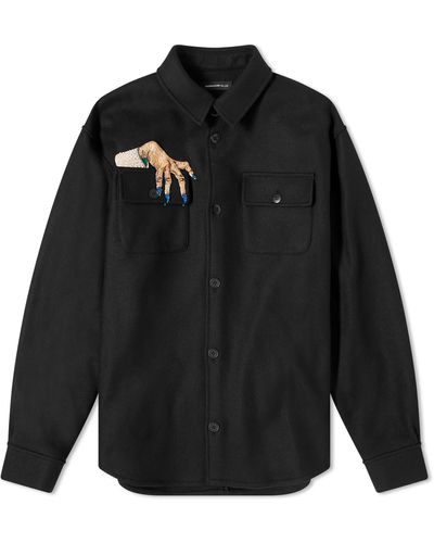 Undercover Embroidered Hand Shirt - Black
