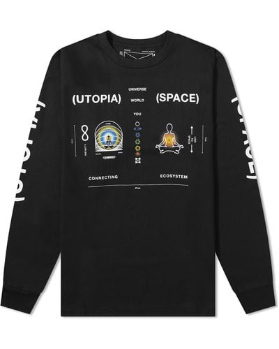 Space Available Long Sleeve Inner Space T-Shirt - Black