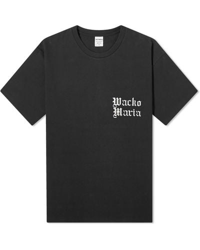 Wacko Maria Type 8 Crew Neck T-Shirt - Black