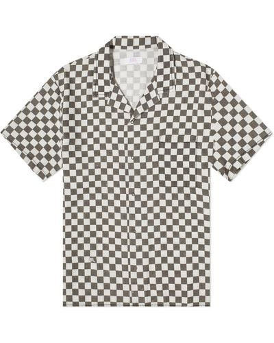 ERL Checkerboard Vacation Shirt - Grey