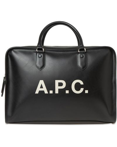 A.P.C. Paul Logo Bag - Black