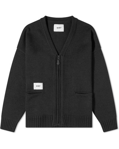 WTAPS 03 Zipped Knitted Cardigan - Black