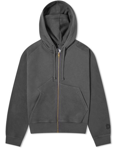Objects IV Life Thought Bubble Panelled Hoodie - Grey