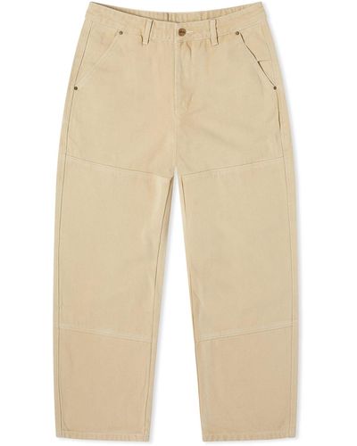 Butter Goods Work Double Knee Trousers - Natural