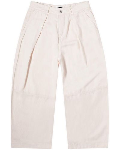 YMC Deadbeat Linen Trousers - Natural