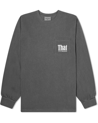 thisisneverthat That Pocket Long Sleeve T-Shirt - Gray