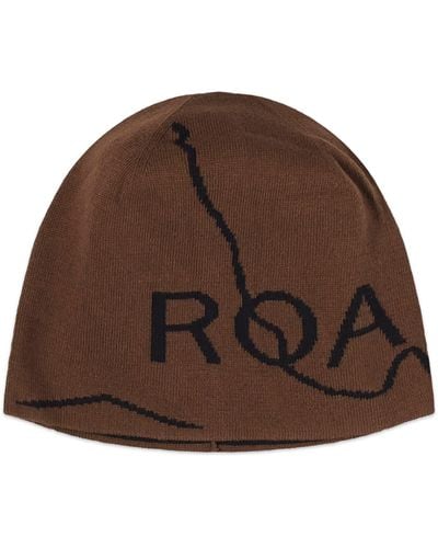 Roa Logo Beanie - Brown