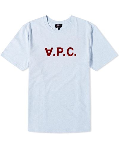 A.P.C. Vpc Logo T-Shirt - Blue