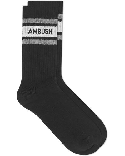 Ambush Sport Logo Socks - Black