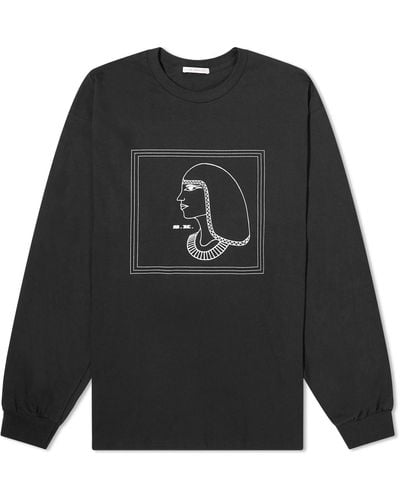 S.K. Manor Hill Goddess Long Sleeve T-Shirt - Black