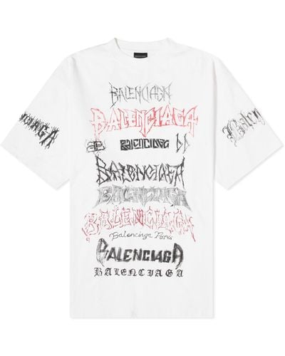 Balenciaga Metal Logo T-Shirt - White
