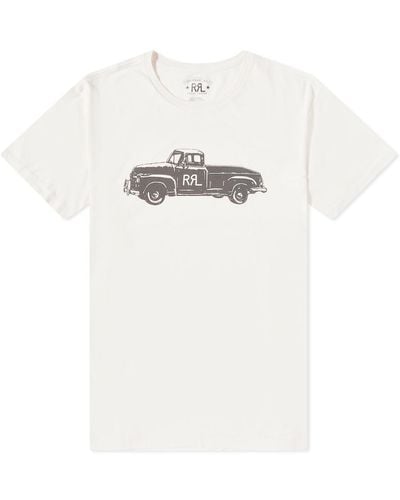 RRL Truck Logo T-Shirt - White