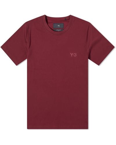 Y-3 Relaxed Short Sleeve T-Shirt - Red