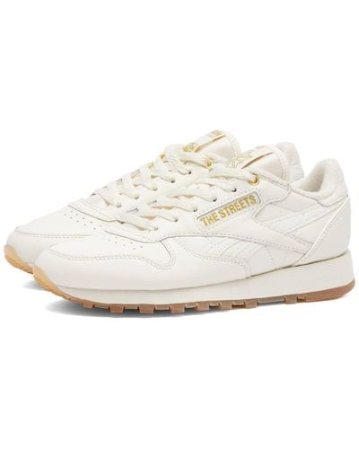 Reebok X The Streets By End. Classic Leather Sneakers - White