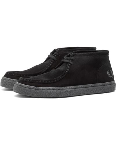 Fred Perry Dawson Mid Suede Boot - Black