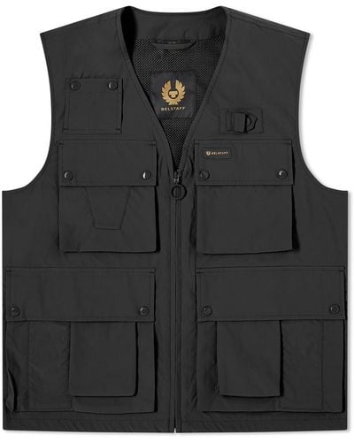 Belstaff Castmaster Shell Gilet - Black