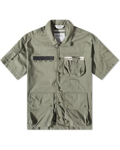 Digawel X F/Ce 7 Pocket Short Sleeve Shirt - Green