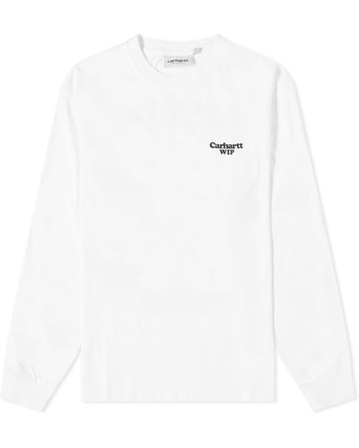 Carhartt Long Sleeve Paisley T-shirt - White