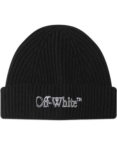 Off-White c/o Virgil Abloh Off- Logo Beanie Hat - Black