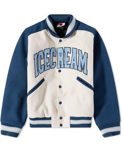 ICECREAM University Varsity Jacket - Blue