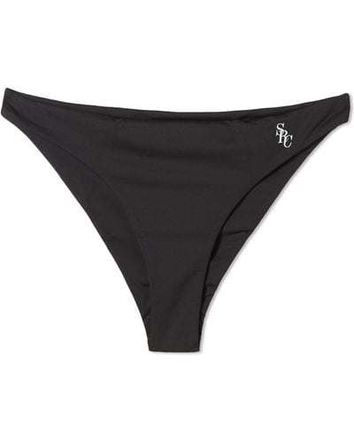 Sporty & Rich Romy Bikini Bottom - Black