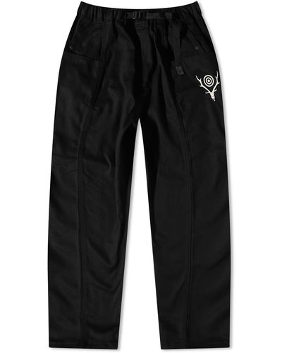 South2 West8 Belted C.S. Twill Trousers - Black