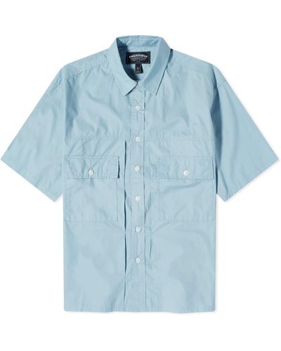 FRIZMWORKS Short Sleeve Trucker Shirt - Blue