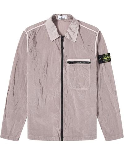 Stone Island Nylon Metal Shirt Jacket - Pink