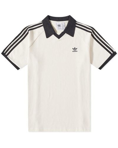 adidas Waffle Polo Shirt - Natural