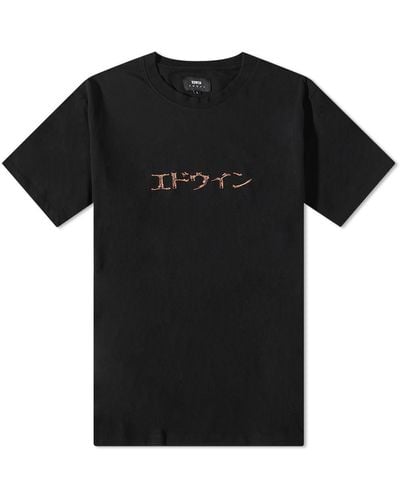 Edwin Mercury Katakana T-Shirt - Black