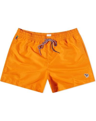 Paul Smith Zebra Swim Shorts - Orange