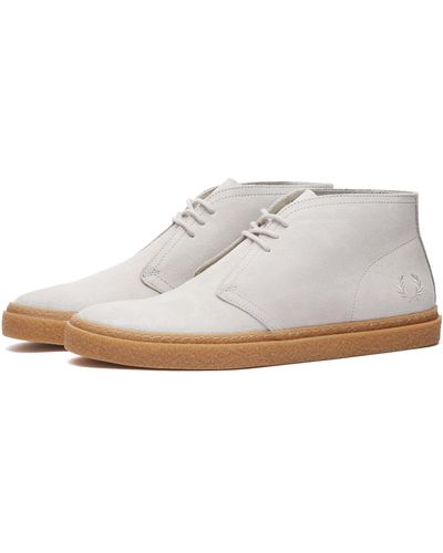 Fred Perry Hawley Suede Boot - White