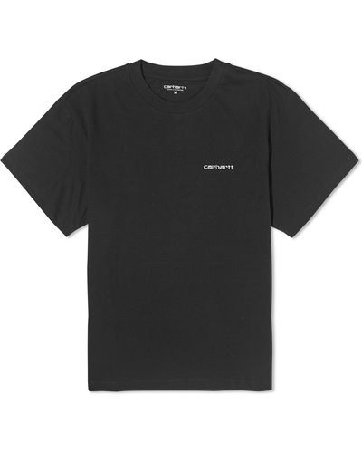 Carhartt Script Embroidery Logo T-shirt - Black