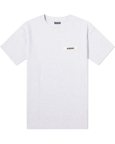 Jacquemus Gros Grain Logo T-Shirt - White