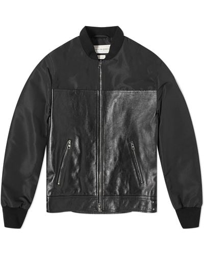 Alexander McQueen Hybrid Leather Jacket - Black