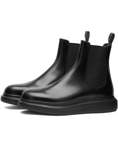 Alexander McQueen Wedge Sole Hybrid Chelsea Boot - Black