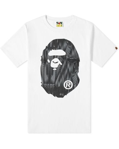 A Bathing Ape Speed Racer Big Ape Head T-Shirt - White