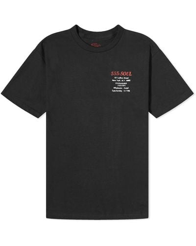 Pleasures X 555 Biz Card T-Shirt - Black