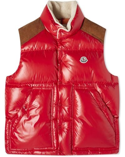 Moncler Ardeche Padded Vest - Red