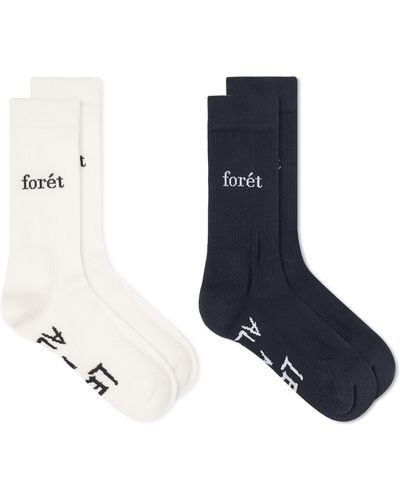 Forét Alone Socks - Blue